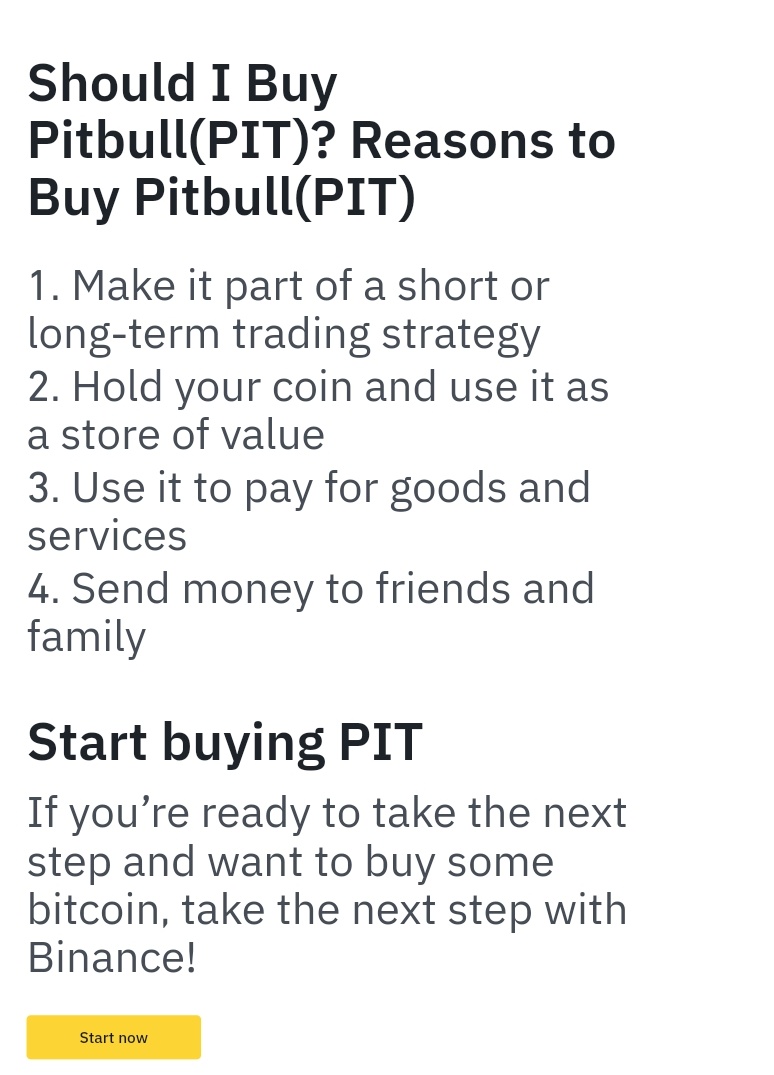BscPitbull's tweet image. #Binance featured a guide on how to buy #Pitbull 💫

VISIT $PIT Guide on @binance
 ➡️binance.com/en/how-to-buy/…

TRACK $PIT Price &amp;amp; Chart on #Binance
➡️binance.com/en/price/pitbu…

Proud to be part of #BNBChain &amp;amp; #Binance World! #BuildPit2gether
