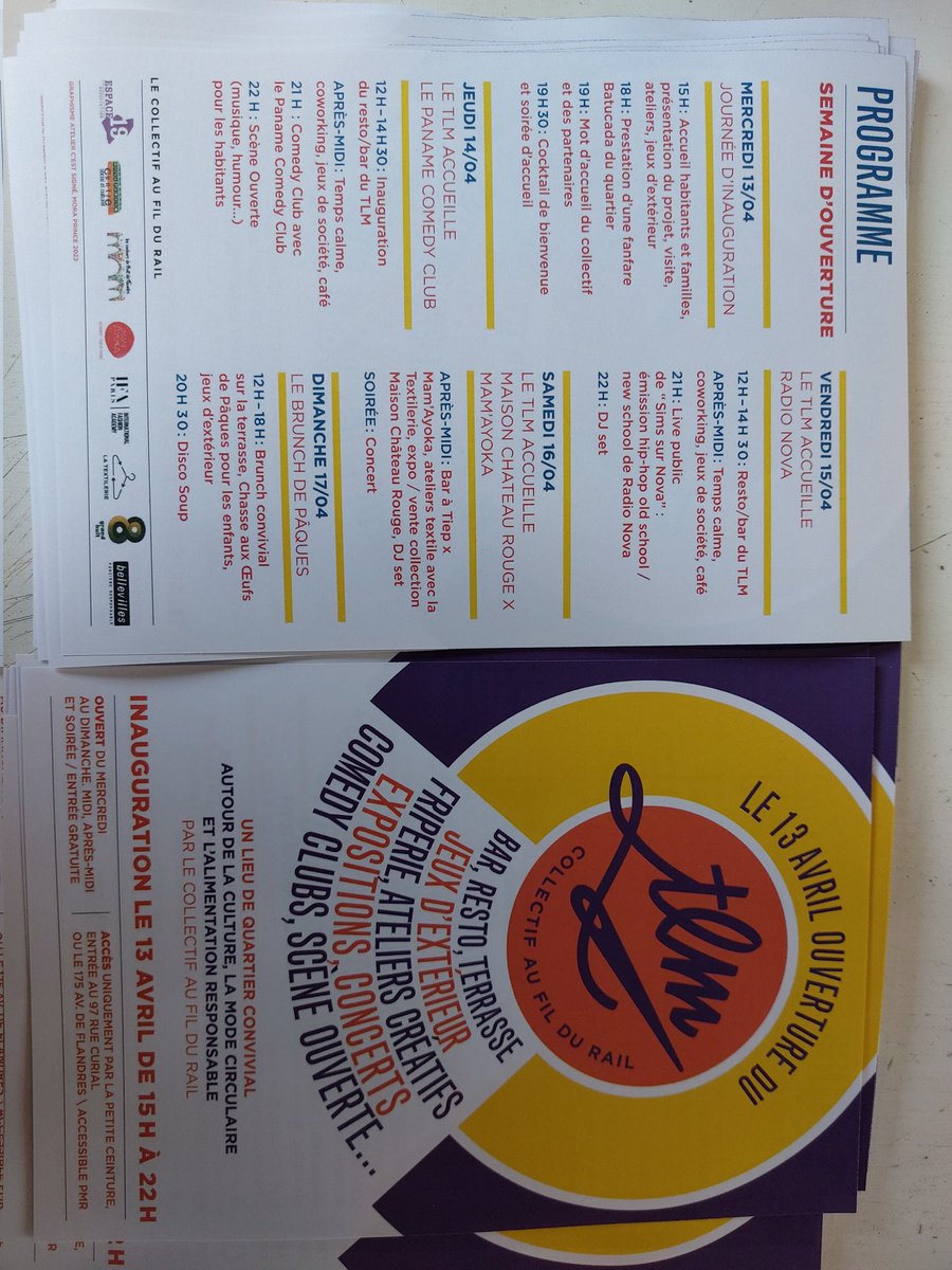 Le TLM du collectif <a href="/aufildurail19/">Au Fil Du Rail</a> est ouvert ! Rdv au 105 rue Curial #75019