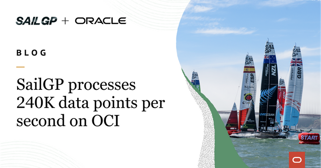 marcrankin's tweet photo. SailGP uses @OracleCloud to process #data and optimize performance at lighting fast speeds to empower teams with real time analytics and insights and provide fans with more immersive and engaging event experiences. This is the benefit of #OneOracle https://t.co/2xiLviUOk0 https://t.co/yErIGXYcI8