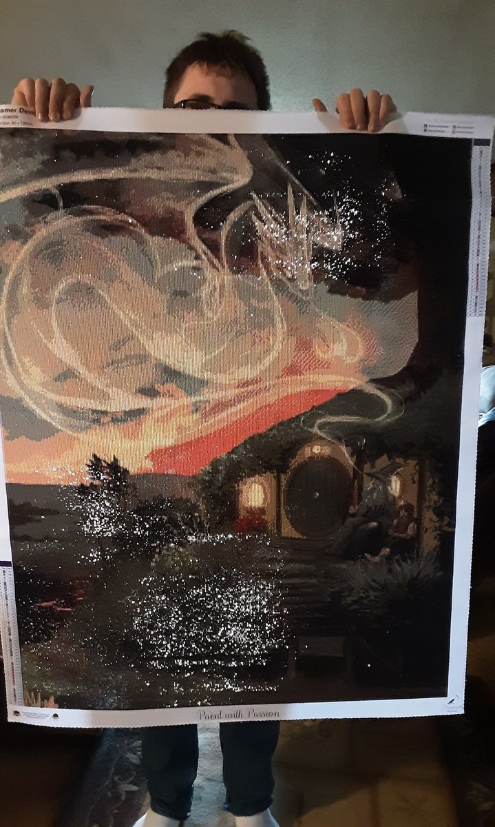 hazel_reads's tweet photo. I just want to show the custom diamond painting I just finished from the amazing art of @SageWindfeather . I absolutely love it! https://t.co/AhQOPt8br7