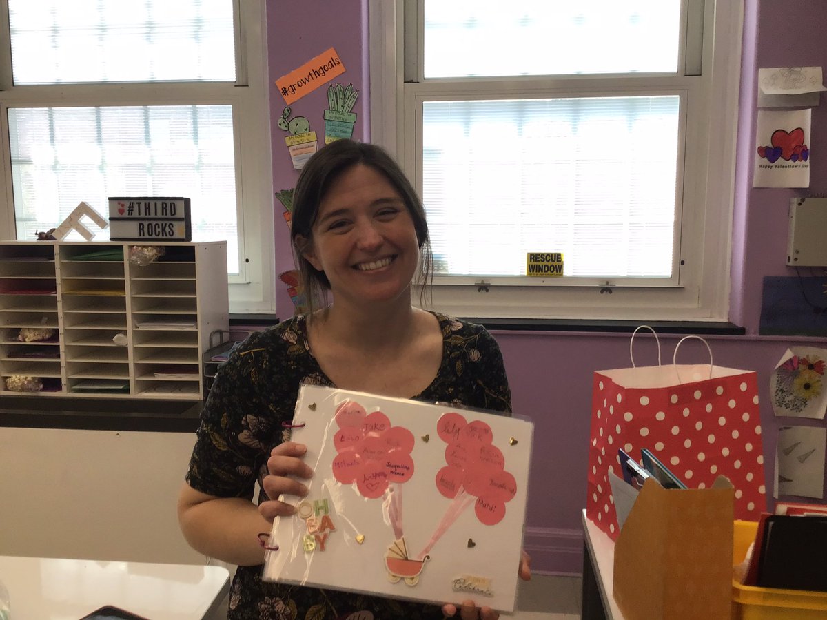 Mrs. Fabiitti walked into Showers of love sent from her class and her parents today.
What a beautiful surprise!
<a href="/MrsFabiitti/">Meagan Fabiitti</a> 
<a href="/Jackson_Ave/">Jackson Ave School</a> 
#babygirlduesoon