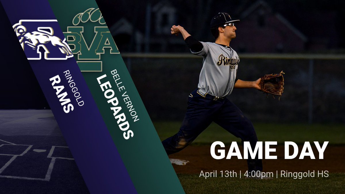 RinggoldRams's tweet photo. GAME DAY!  The Rams Baseball team finishes up their section series with Belle Vernon today.

#GoRams https://t.co/eIlairnQQ0