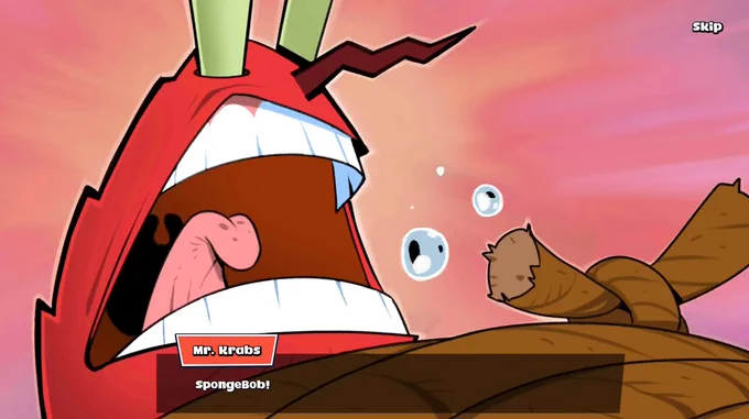 there's this weird spongebob game where half the cutscene art looks like crops from porn comics 