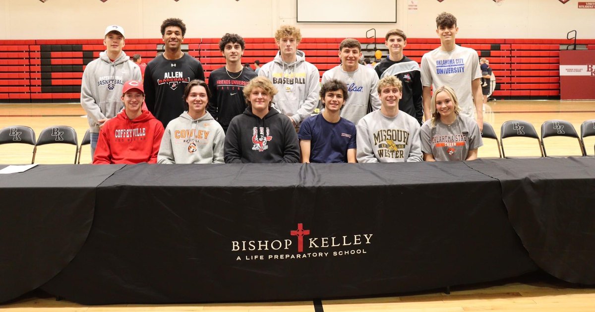 Congratulations to <a href="/JustinWormell/">Justin Wormell</a> for officially signing with @goBBCpatriots this morning at our <a href="/AthleticsKelley/">Bishop Kelley Athletics</a> signing day. We are proud of you! #Family