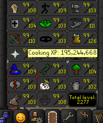 OgRockstar's tweet photo. Super close to my second 200m, I know its cooking but getting it knocked out is a pretty cool feeling! #200m #OSVets #Maxed #OSRS https://t.co/nONWyCSSTK