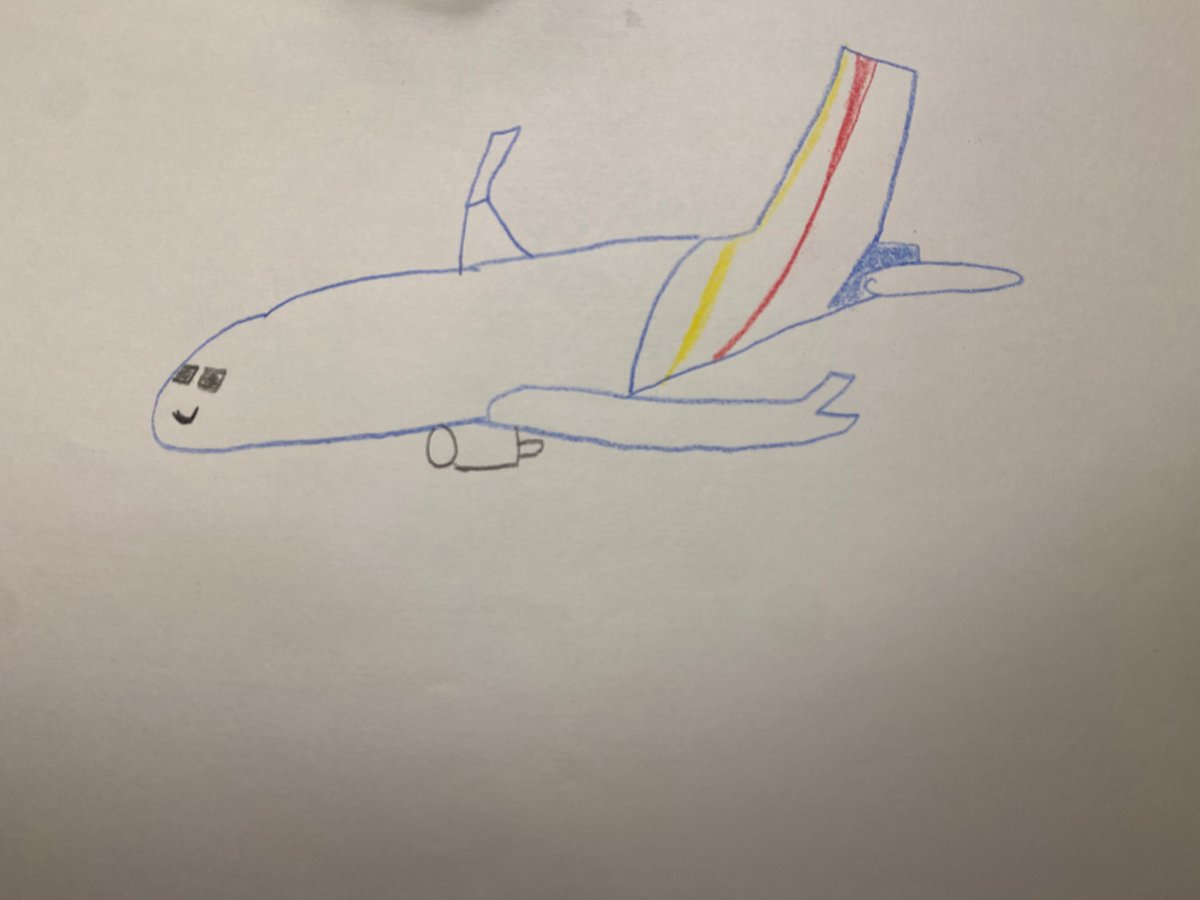 SouthwestAir's tweet image. Look, I drew a plane.