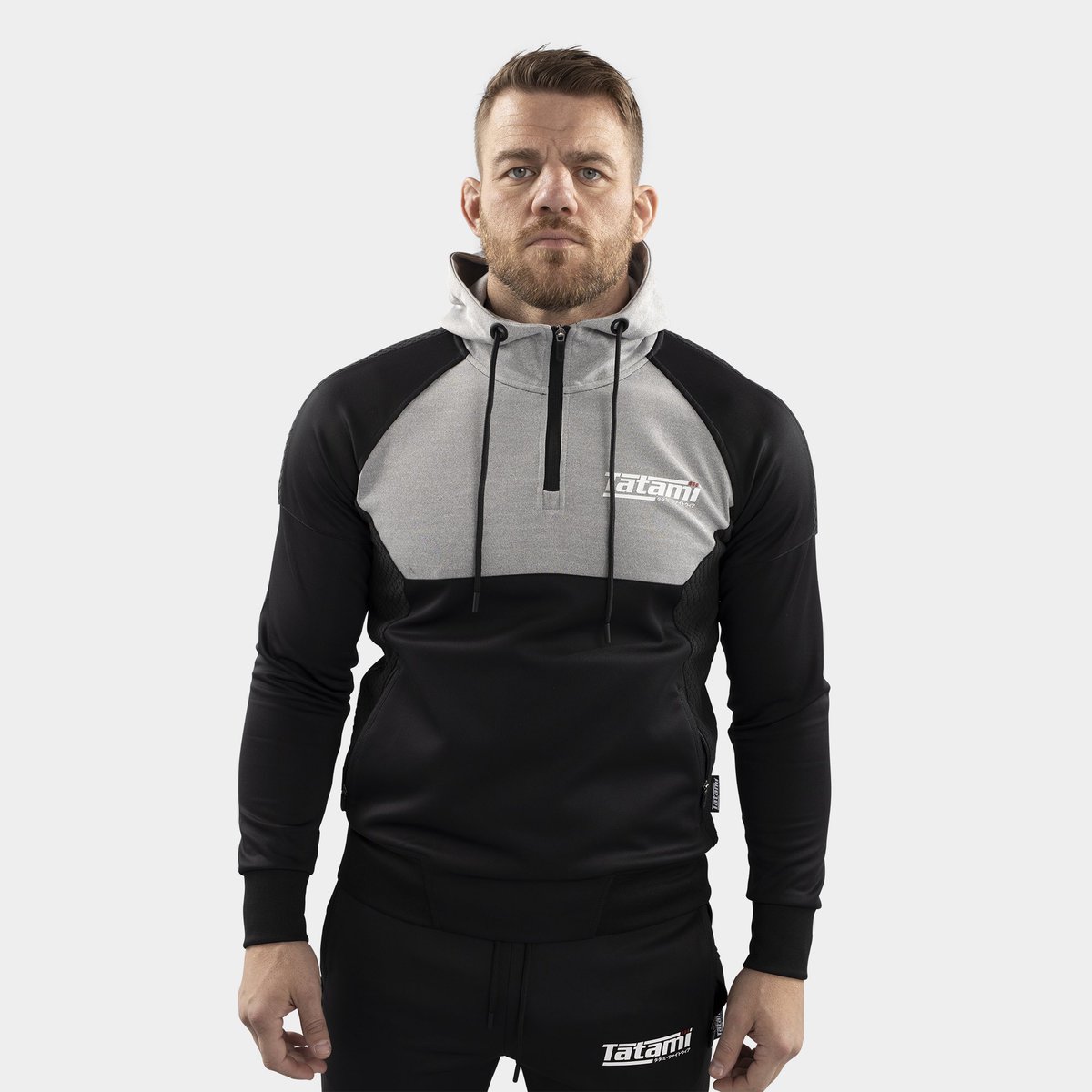 TatamiFightwear's tweet photo. New leisurewear I hear you say? 👀 The Mens Adapt Half Zip Hoodie &amp; Joggers launched today as part of our latest drop! Go check it out 👉🏽 https://t.co/Uto1j8PUOn https://t.co/GUdrhY1zE9