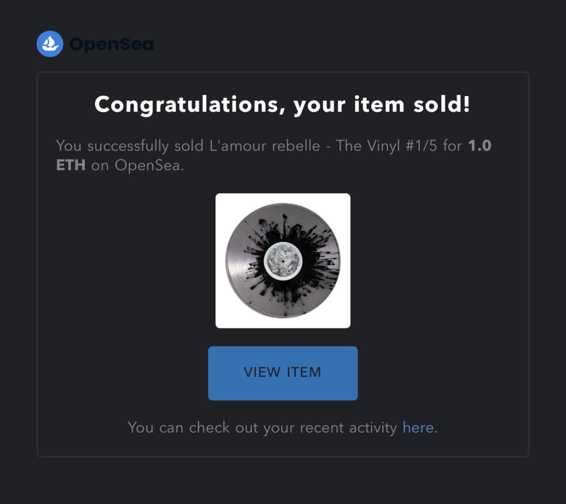 meraveldan's tweet photo. Thank you so much Justpedal for collecting L’amour rebelle - The Vinyl #1/5 ❤️🙏🏼✨🚀 

We’re so happy to have you with us at #ElectrifyingOpera ✨😍🔥

Tomorrow we’ll list The Vinyl #2/5🚀
Stay tune✨🎶✨ #NFTCommunity @leocrane @SteijNaem55 💖 https://t.co/gVhWadGI01