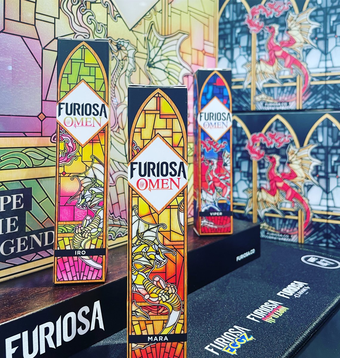 AllVap's tweet photo. NEW IN 🌟
VAPE47 - FURIOSA OMEN 🐲
3 cocktails fruités et étonnants inspirés des plus puissants dragons ! 
Disponible en format 50ml - prêt à booster. 
Ratio PG/VG : 50/50
En shop et online : https://t.co/97kCHJqRq9 
Livraison OFFERTE à partir de 29,90€ d'achat. https://t.co/WNPbv0QVS7