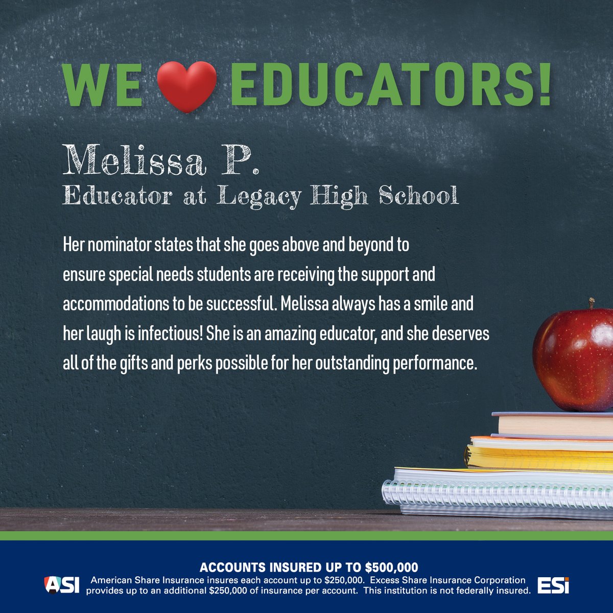 SilverStateCU's tweet photo. CONGRATULATIONS to the 3 winners of March's #SSSCULovesEducators giveaway! Special thank you to our friends at The @GoldenKnights for helping us recognize the hard work of our local #educators.
We hope that you all enjoyed your knight out at The Fortress this past Saturday! https://t.co/jHBl09mxvN