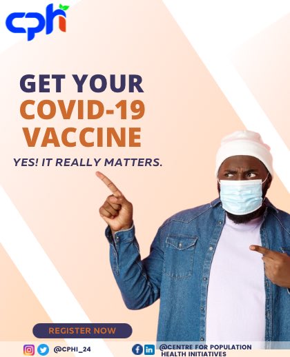 cphinigeria's tweet photo. Do you know taking the COVID-19 vaccine is very important regardless of the decrease in the spread?
Yes! It matters.
Link in bio to register.
#covid #covid_19 #covidvacccine #cphicares #pepfar #lsaca #wrair #hjfmri https://t.co/YT3aeK8rDp