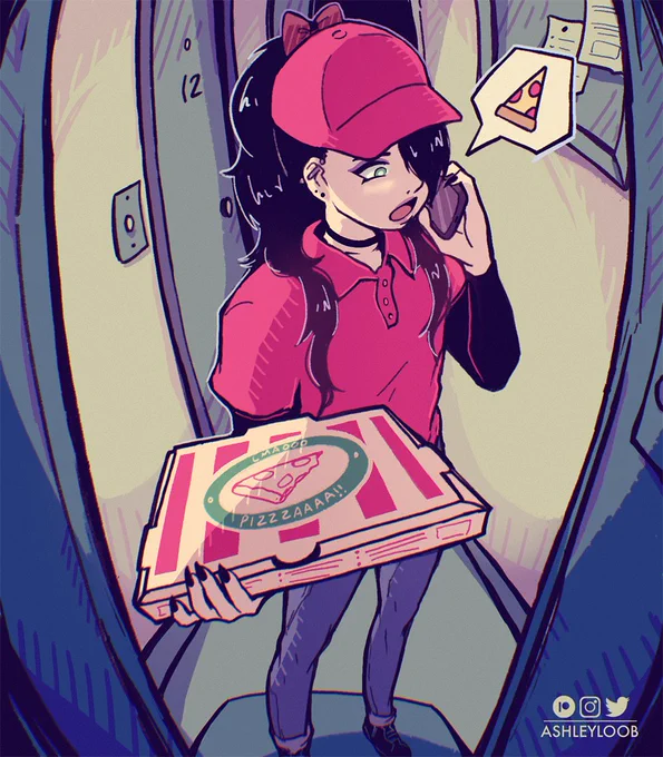 when you end up delivering pizza to your crush and his date 