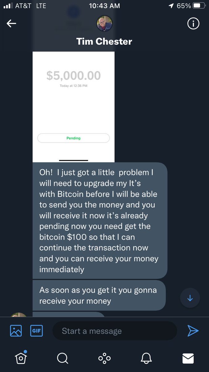 PhillipArthur's tweet photo. @pulte Thank you @pulte for what you do.  Just fyi this is the second person this week with #teampulte on their bio trying to scam those of us looking for help 😔 https://t.co/XksX9A7W9w