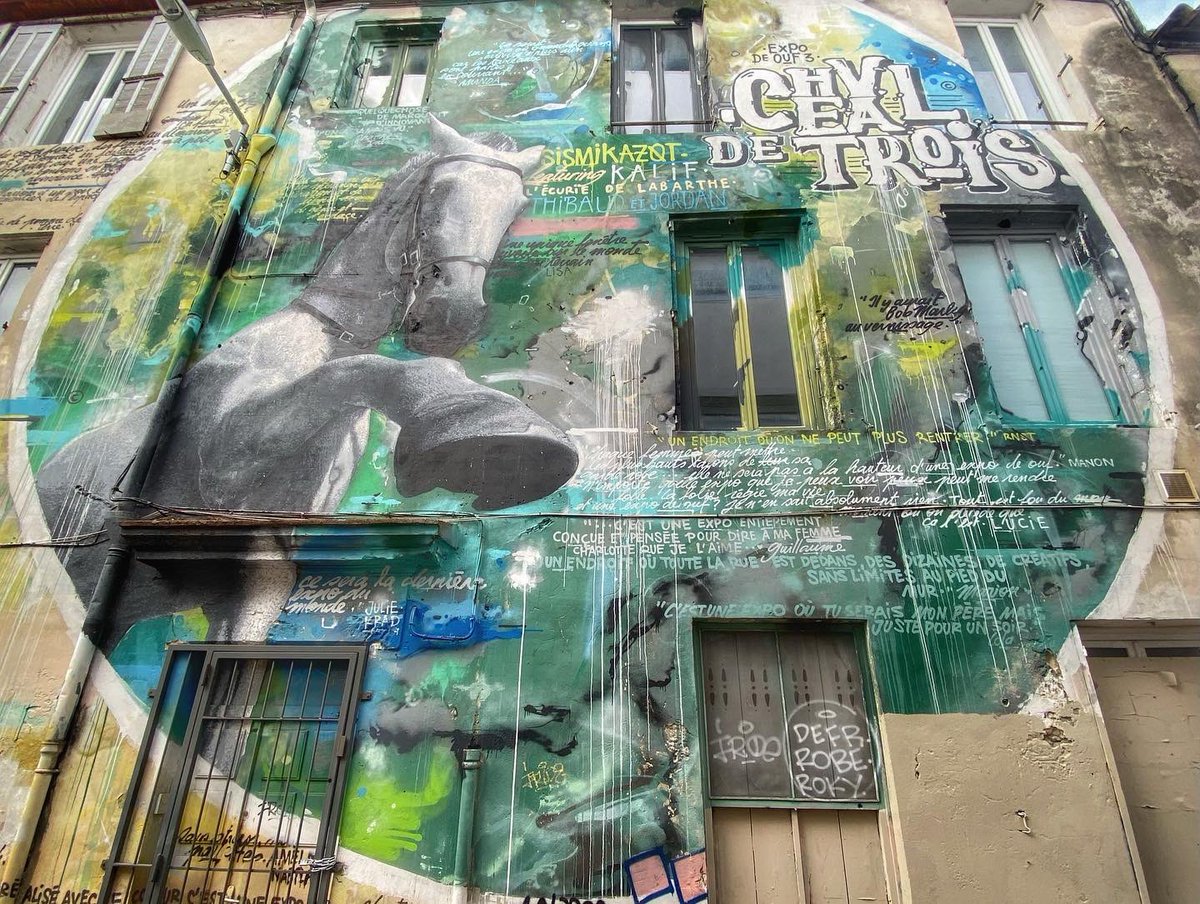 HunterStreetart's tweet photo. [#streetartnimes / NOVEMBRE 2021] Artwork by Sismik et Azot 👉 Sismikazot, découvert à #nimes et créé dans le cadre de l'Expo de OUF 2014 !
#sismikazot #streetart #expodeouf #graffiti #urbanart https://t.co/jHSFRaccmy