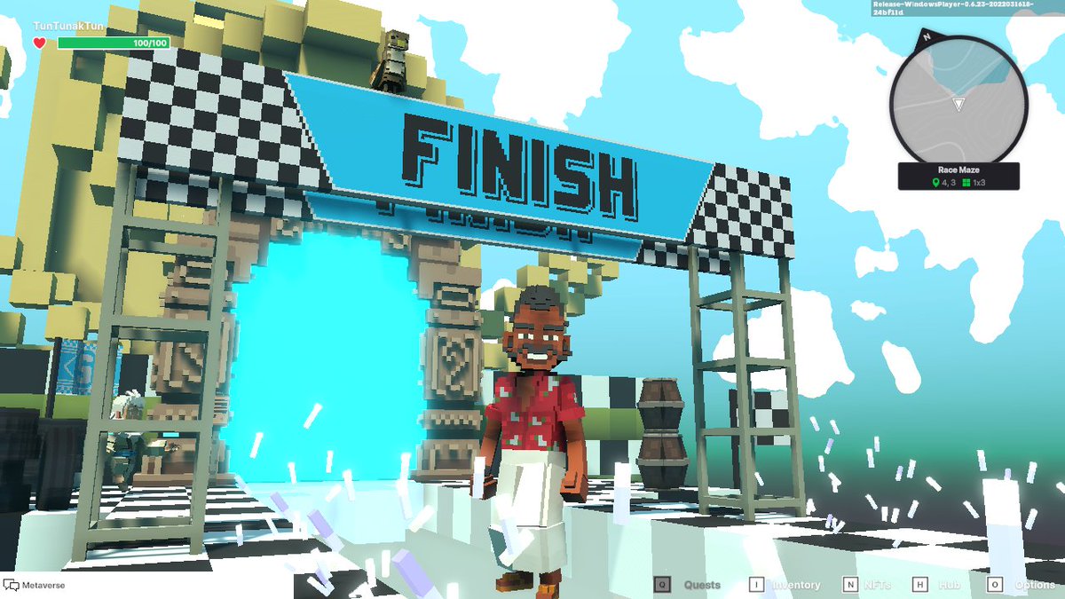 tun_tunak_tun's tweet image. खूप अवघड होते पण मजा आली 🏁⛳️ #SandboxAlphaS2Contest #Sandbox