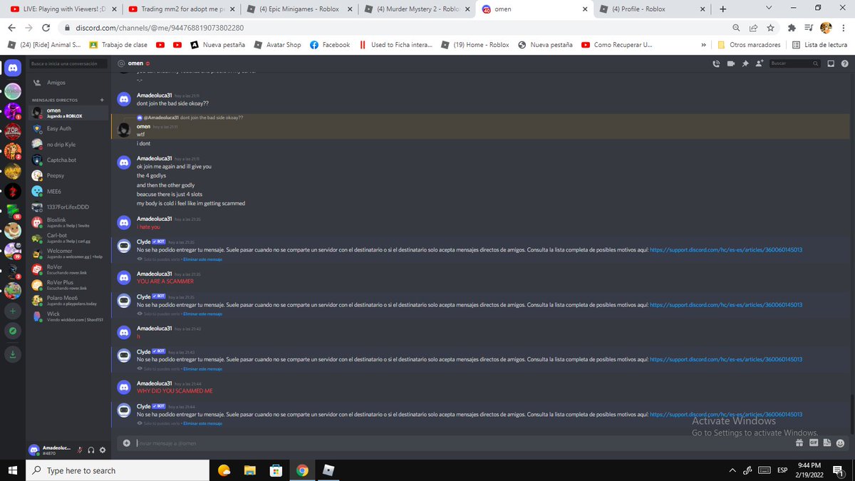 AmadeolucaF's tweet photo. @mirxbxIIe @kece_hanna @ClxverCrime He also blocked me on discord, when i did that trade, it was on february 19 https://t.co/vtBKWmtZx2