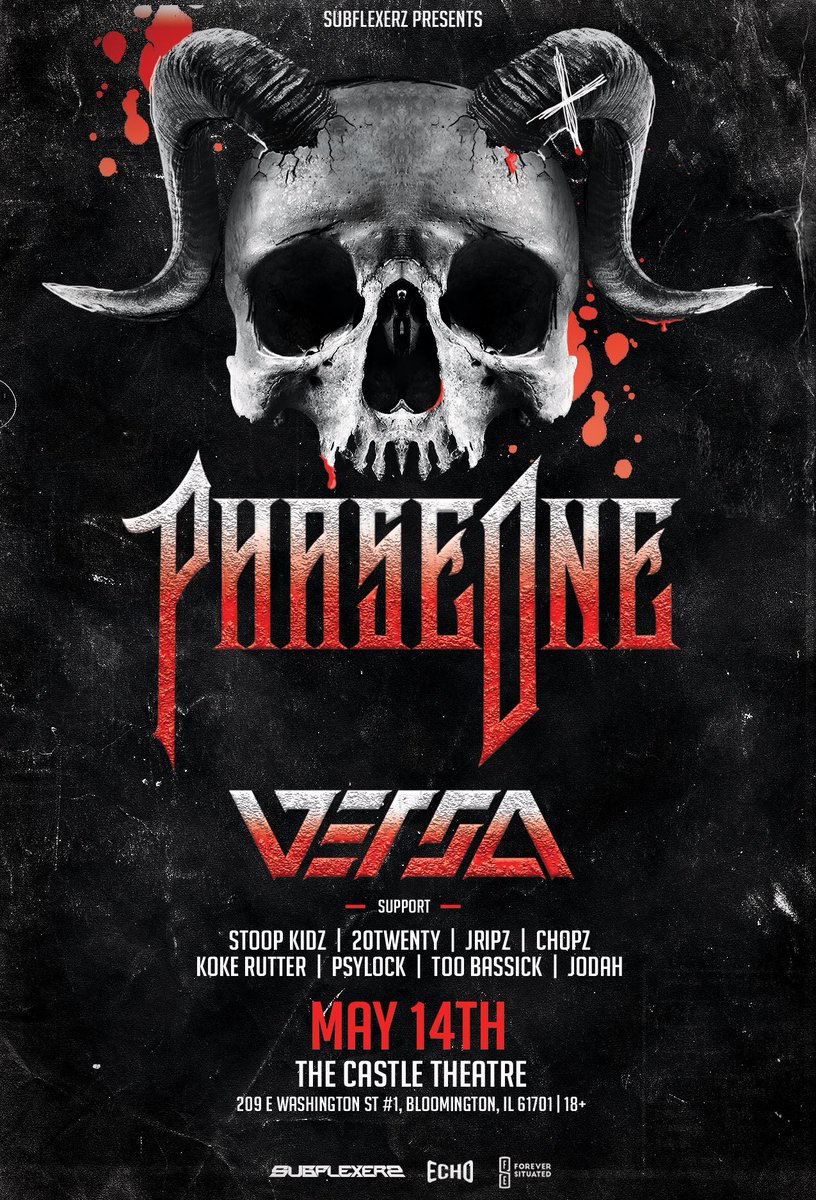 SUBFLEXERZ's tweet image. BLOOMINGTON!! 

Happy 1 year of SUBFLEXERZ!!

Join us 5.14.2022 as we flex the subz at @CastleTheatre 🔊🔉🔊

@PhaseOneAU | @versadubz 

Doors at 7pm | 18+ 

🎫: seetickets.us/event/Phase-On…