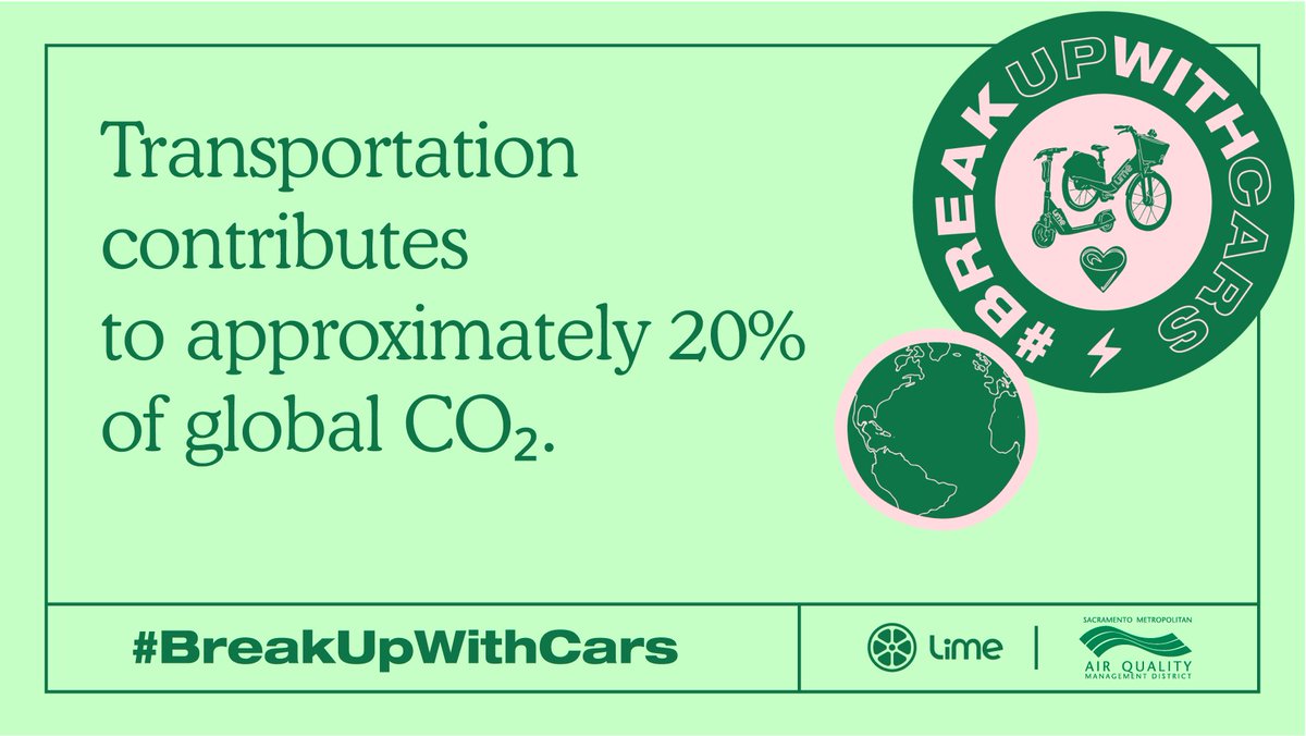 AQMD's tweet photo. Considering the pollution, traffic and costβpeopleβs relationships with cars are toxic. Itβs time we see other vehicles. We're joining @limebike to #BreakUpWithCars and adopt a car-free lifestyle. Sign the pledge for a chance to win the #giveaway https://t.co/m80xFOhgM1 https://t.co/21SvCvIY2e