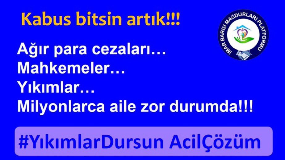 <a href="/murat_kurum/">Murat KURUM</a> <a href="/cnnturk/">CNN TÜRK</a> <a href="/ahmethc/">ahmet hakan</a> Yaşamak istiyoruz yuvalarımız yıkılmasın #imarbarışıgüncellensin #HobiBahceleriYıkılmasın