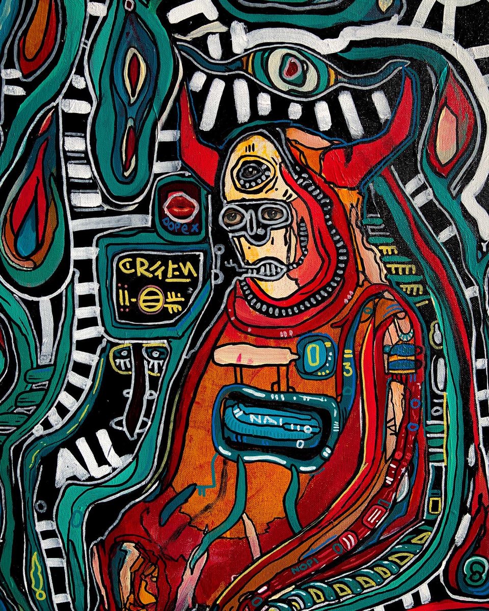 HanuEric's tweet photo. KING:NADA A.K.A. CEGOS: VIVOS
In collaboration with @RaquelCravid 
#acrylic #painting #acrilicpainting #contemporaryart #art 
#arte #pintura #abstracto #abstractart #expressionismart
#expressionism #king #artist #artists https://t.co/iO7NwBcLdE