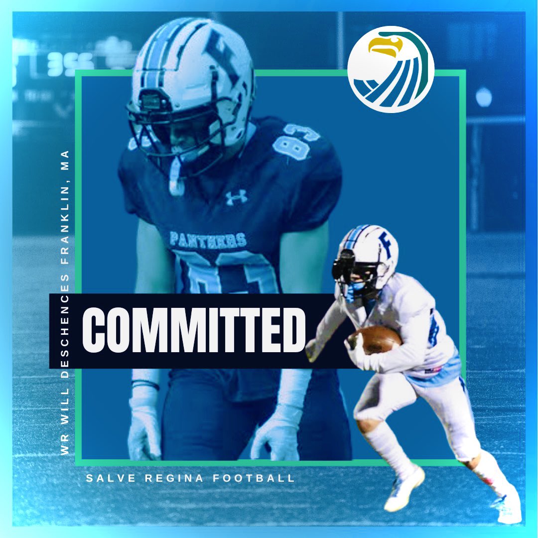 will_deschenes's tweet photo. I’m excited to announce my commitment to @SalveRegina to continue my athletic and academic career! Thank you so much to my friends, family, and coaches who have had my back through this journey.

@Salve_Football @GilmartinKevin @Coach_KKelly @Coach_Bain #GoHawks #ThisIsSalve https://t.co/s2R8XaLinz
