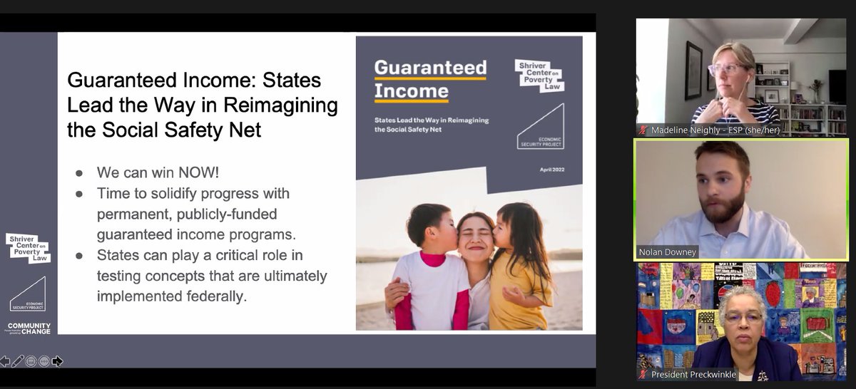 shrivercenter's tweet photo. Shriver Center's #LegalImpactNetwork staff attorney, Nolan Downey, gives an overview of our new report, Guaranteed Income: States Lead the Way. #CashStatesLead
Read the report here: https://t.co/kK7uH471zw https://t.co/DKveQhtxKi