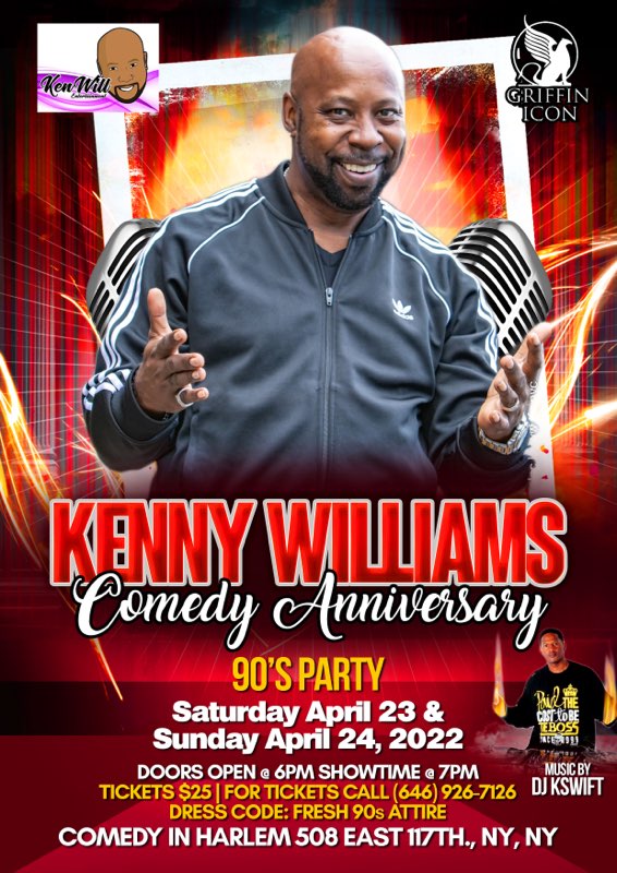DJKSWIFT's tweet image. We are a little over a week away from @kennywillcomedy 90s Comedy Anniversary Event!
GET YOUR 90s GEAR READY BECAUSE IM GOING TO TAKE YOU BACK WHEN HIP HOP &amp;amp; R&amp;amp;B WAS FUN