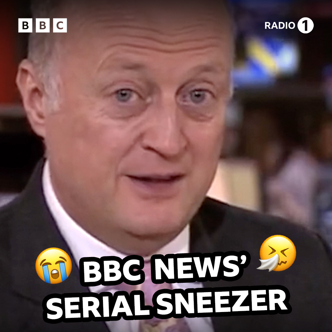 Sorry Shaun…you didn’t get away with it 😭

Has @gregjames got the solution for @BBCNews presenter Shaun Ley’s serial sneezing though? 🤧 