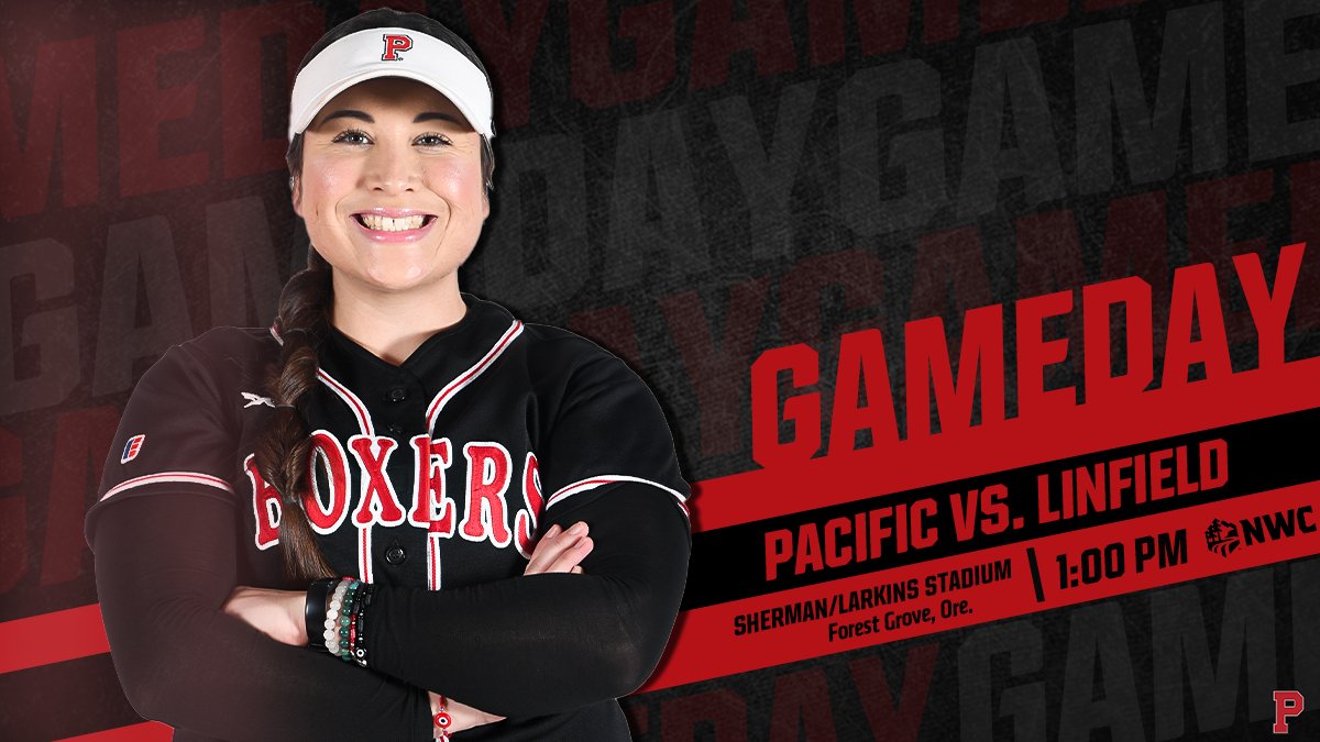 𝐆𝐀𝐌𝐄𝐃𝐀𝐘 🥎

It's Senior Day for <a href="/Boxer_Softball/">Pacific Softball</a>!

🆚: <a href="/linfieldsports/">Linfield Athletics</a>
⏱️: 1:00 p.m.
📍: Sherman/Larkins Stadium
📊: bit.ly/3vdkbPO
📺: bit.ly/2ULAFAf

#GoBoxers