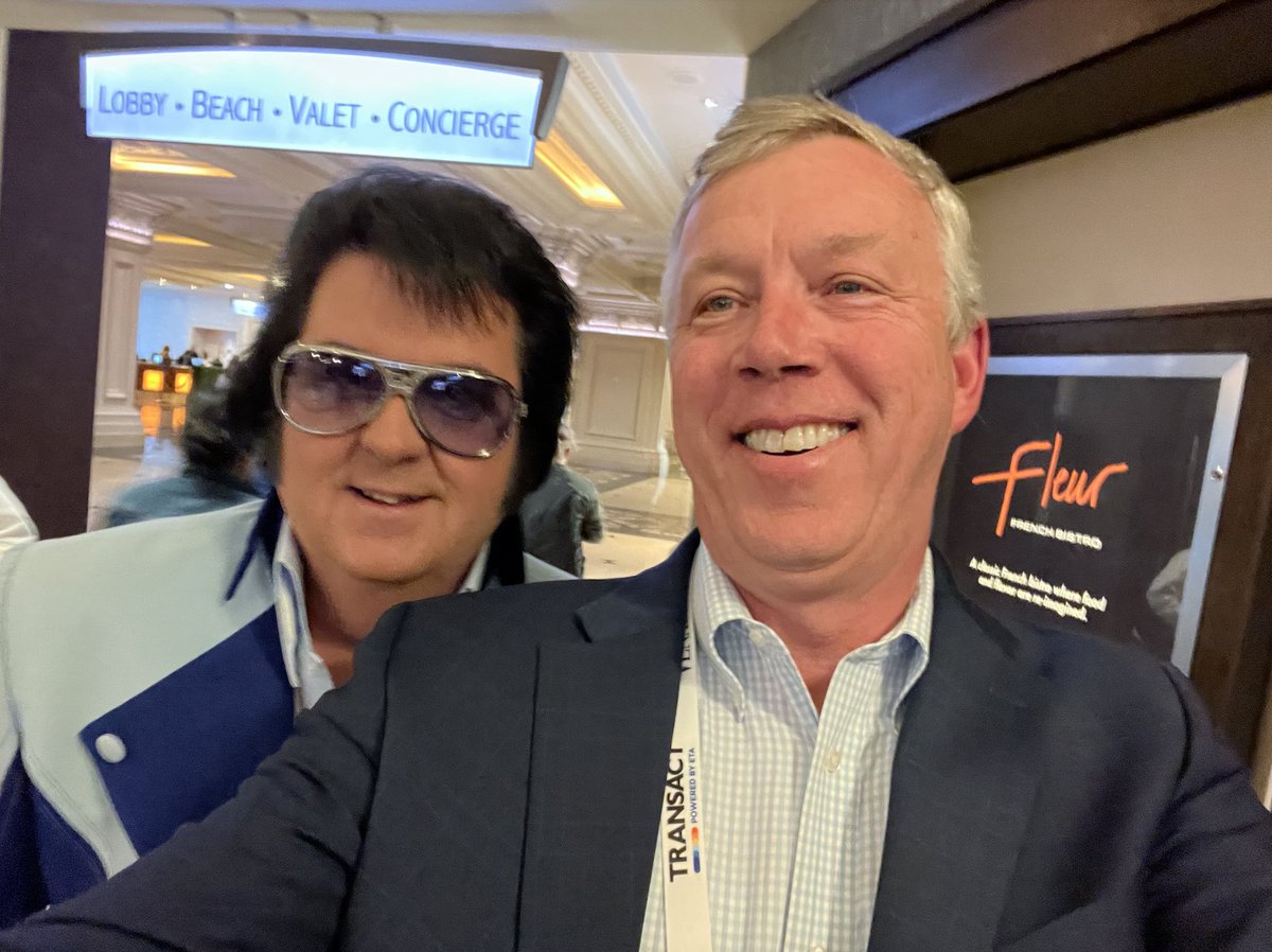 Factor4Gift's tweet photo. Elvis is in the building & Factor4 CEO Dan Battista is All Shook Up! #transact2022 https://t.co/POy4xZJPVM