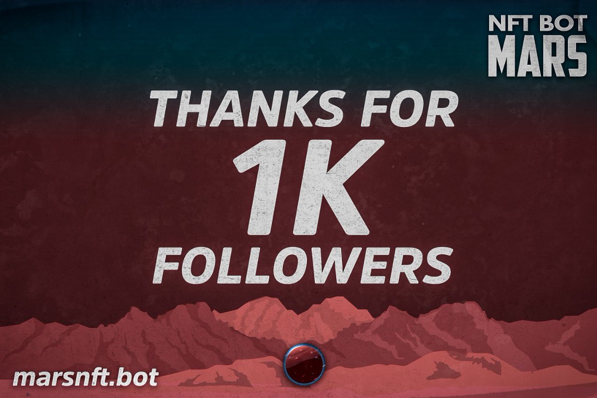 Thanks to all our Twitter frens for the big 1k followers! 🚀