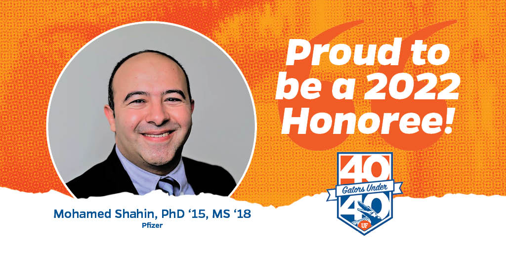 Incredibly honored and humbled to be recognized as one of the University of Florida's 2022 #40GatorsUnder40. Congratulations to my fellow honorees! #GoGators #GoGreater

connect.ufalumni.ufl.edu/events/40gator…