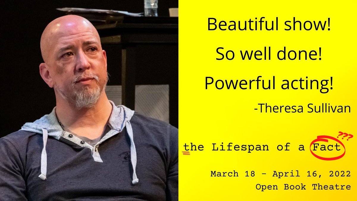 OpenBookTC's tweet photo. Only 3 more chances to see The Lifespan of a Fact - this Thursday, Friday, and Saturday at 8pm!  Call 734 288-7753 or visit our website, https://t.co/0aj66OQFtC https://t.co/KLatjPZN0y
