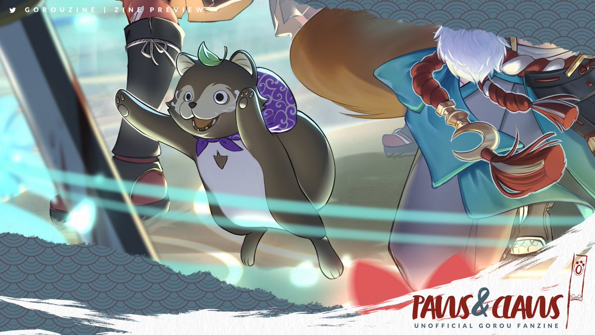 Here is my preview for <a href="/GorouZine/">Paws & Claws | Completed!</a> 💛

Preorder now at: gorouzine.bigcartel.com

#gorou #ゴロー #五郎