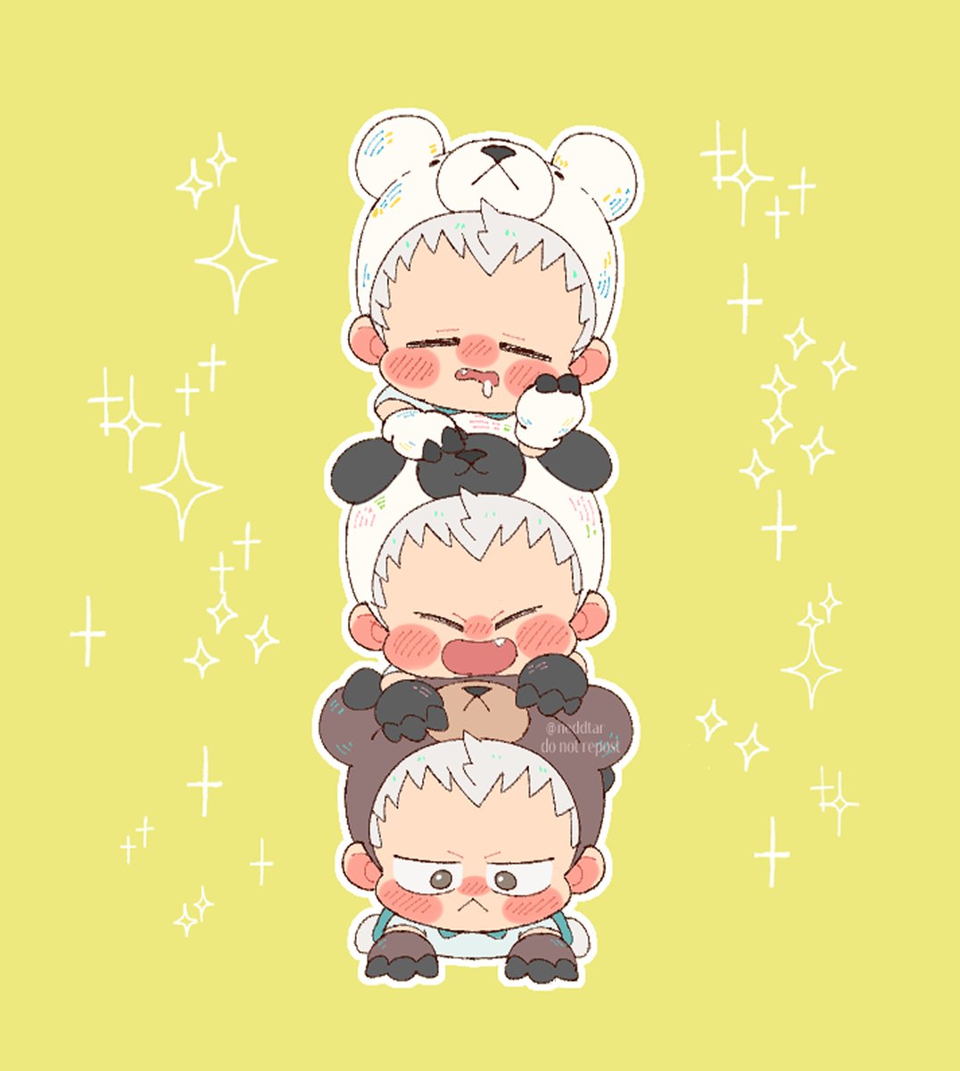 「🐻‍❄️🐼🐻 」|Douhu ʕ ◦`꒳´◦ʔ working on commsのイラスト