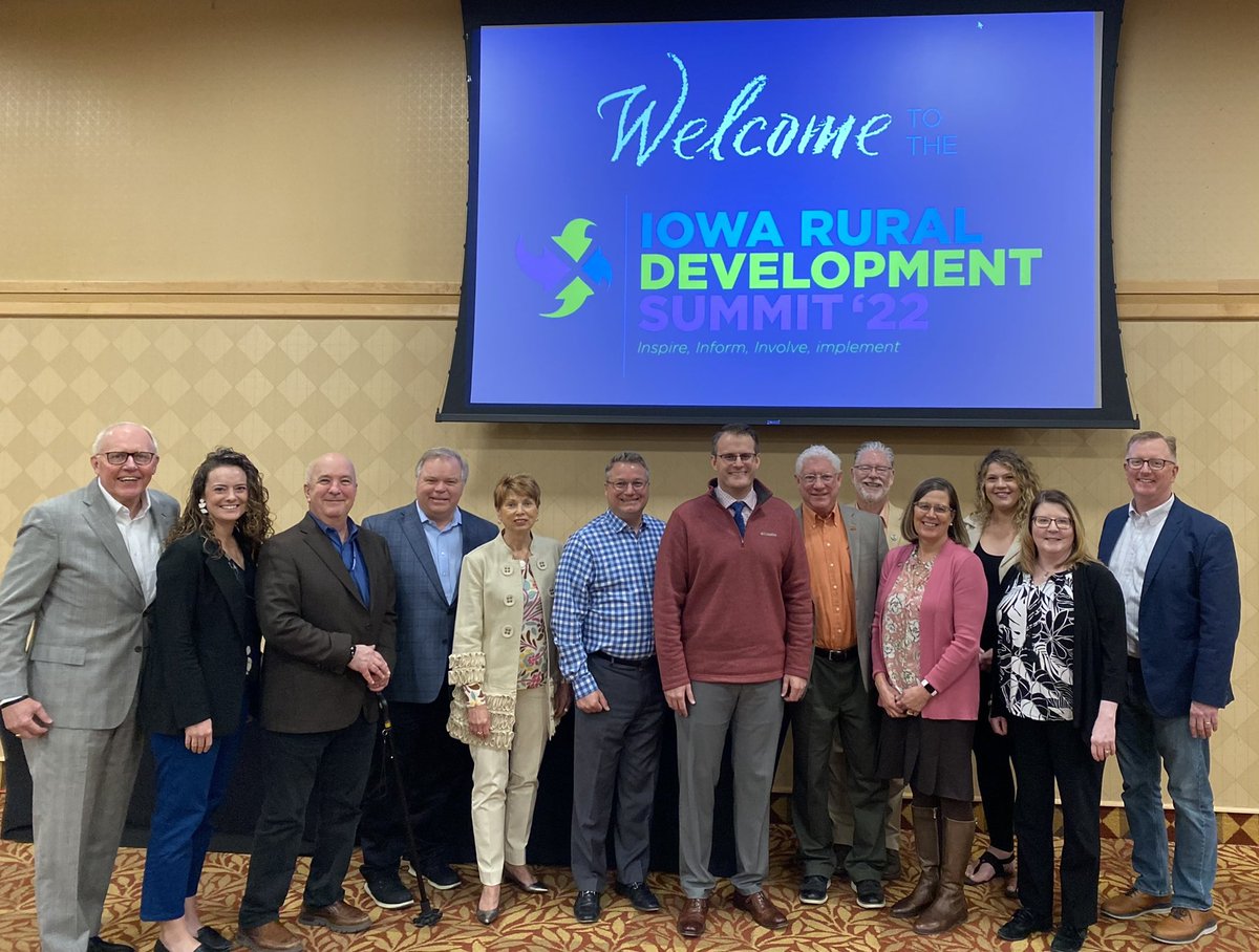 Wrapped up another fantastic Iowa Rural Summit! Thank you to this team of leaders for contributing to the event and for the nearly 350 attendees from across the state! #ruralsummit <a href="/IALtGov/">Lt. Gov. Chris Cournoyer</a> <a href="/IARuralCouncil/">Iowa Rural Development Council</a> <a href="/BusinessIOWA/">Iowa Economic Development Authority</a>