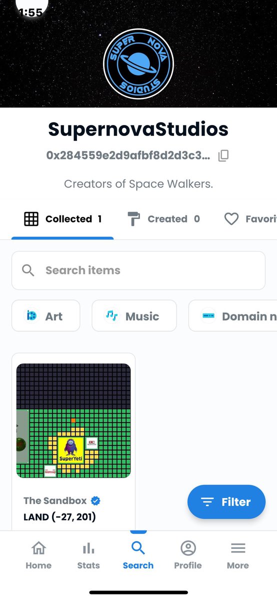 spcewalkers's tweet photo. ROADMAP UPDATE: 

✅ SANDBOX LAND PURCHASED

WE WILL BE COLLECTING SIZES FOR T-SHIRTS FOR OUR FIRST 300 HOLDERS- details to follow soon https://t.co/z6lO1qPlF3