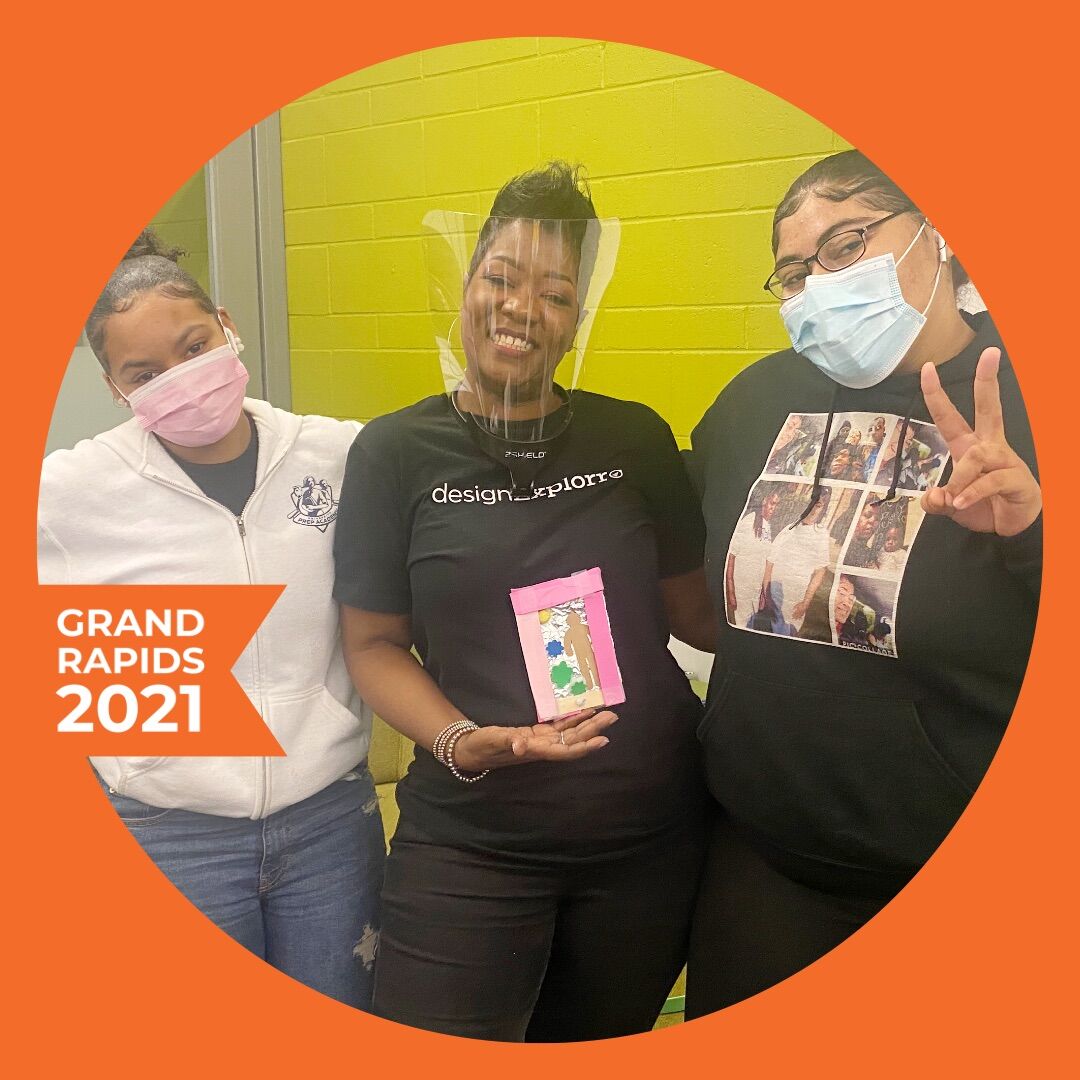 designExplorr's tweet photo. Look at how proud these young designers are as I try out their prototype! #prototypemadess #icanimpactdesign #1designgoal #designExplorr https://t.co/35RBlt9wH6