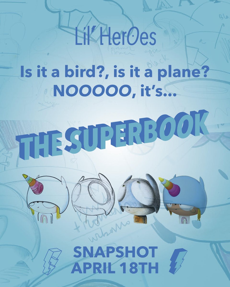 LilHeroesNFT's tweet photo. Is it a bird? 
🦅

Is it a plane? 
✈️

Noooo, it's THE SUPERBOOK! 
📖 https://t.co/teVw7KflCX
