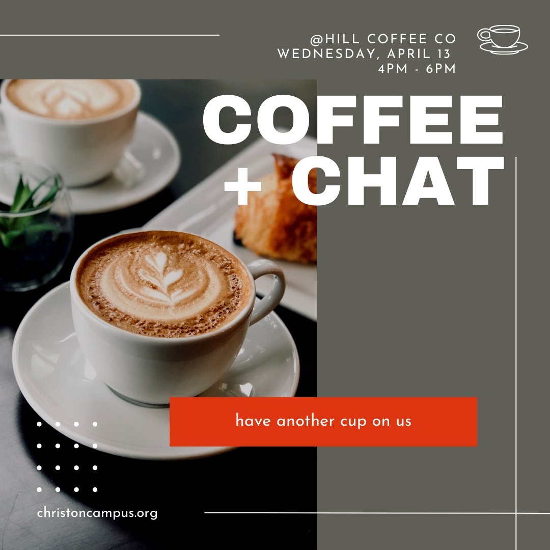 conc_uofa's tweet photo. Come hang out with us at Hill Coffee today from 4-6pm. We'll buy you a coffee!

#uark #uofa #hogs #conc #freecoffee https://t.co/dhwtsQY1WV