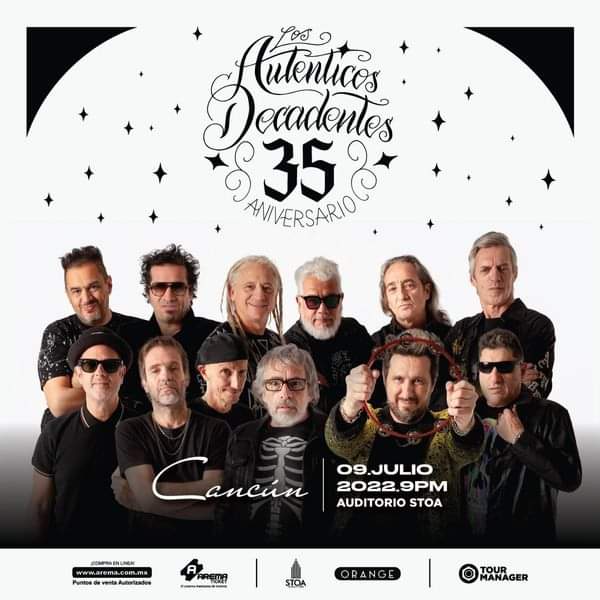 Los40PDC's tweet photo. Próximo 9 de Julio en el Stoa Auditorio Cancún en punto de las 9 de la noche Auténticos Decadentes 😎🔥

Boletos 🎟️

VIP $800
PALCO DERECHO $700 
PALCO IZQUIERDO $700
BALCON CENTRAL $600

Venta de boletos en www..arema.mx/e/8087
#FMXMultimedios #AutenticosDecadentesEnCancun https://t.co/x0pzwgeKEb