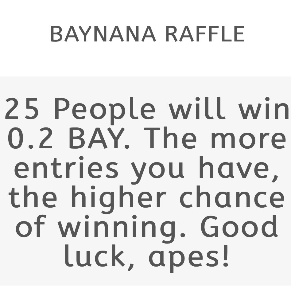 iamkenchux's tweet photo. 🚨@BoredApesXRP is having another #GIVEAWAY🎉
BAYNANA #Giveaway - 25 Persons to win 0.2 $BAY currently worth over 350 $XRP Each💰
To Enter and Win the Competition:
🦧Like and Retweet
🦧Tag Friends
🦧Click the link below to join👇
https://t.co/1SiZYkaI4Z
⏰72 Hours https://t.co/2mZzuOpBJI