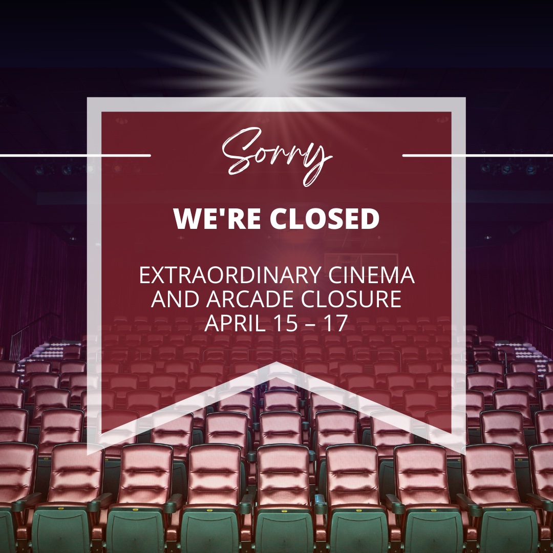 HPUCAT's tweet photo. 🚨The Cinema and Arcade will be closed from April 15-17. We hope you enjoy Easter break!🐣 See you back on campus soon!👋 https://t.co/eAAgA2IFho