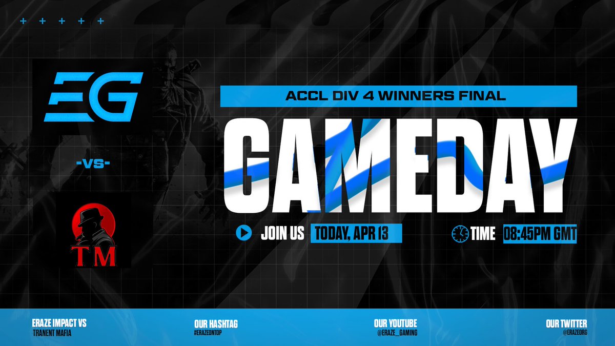 Tonight we see Impact facing <a href="/TranentMafia/">Tranent Mafia</a> in the <a href="/ACCL_Official/">ACCL</a> 
Will they keep their winning streak? 👀 or will Tranent take it off them.
find out tonight 

🎙 @Con_Casts 
📺 twitch.tv/con_ezg

⚔️ <a href="/Boakesyyy/">Will</a> 
⚔️ @Luxyisme 
⚔️ <a href="/AbuZeCOD/">Connor</a> 
⚔️ @Factahh