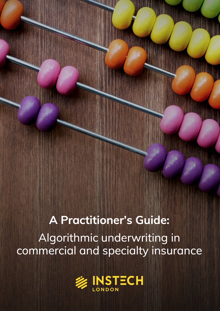 SVIAccelerator's tweet photo. Algorithmic underwriting in commercial and specialty insurance. Rd. https://t.co/VquUdCw2Sb via @InsTech_London | #Insurance #Algorithms #Underwriting #AlgorithmicUnderwriting #CommercialandSpecialty #CommercialandSpecialtyInsurance #InsurTech https://t.co/8iH6RQUXI0