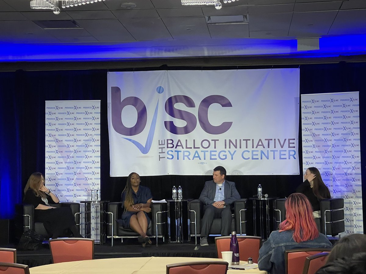 gregorycendana's tweet image. Plenary on Protecting the Will of the People: How We Can Work Together to #DefendDirectDemocracy featuring Arekia S. Bennett Scott (@ArekiaSBennett) of @MSVotes, Richard Von Glahn of @MOJwJ, Gina Moore of @BallotStrategy &amp;amp; Meg Bostrom of Topos Partnership. #RoadAhead22