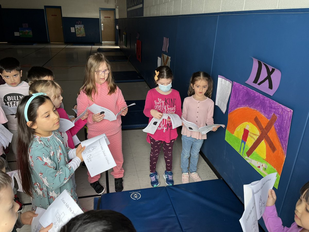 MaryFixFDKrm107's tweet photo. We learned about the Stations of the Cross today. https://t.co/YjrjOpjzaJ