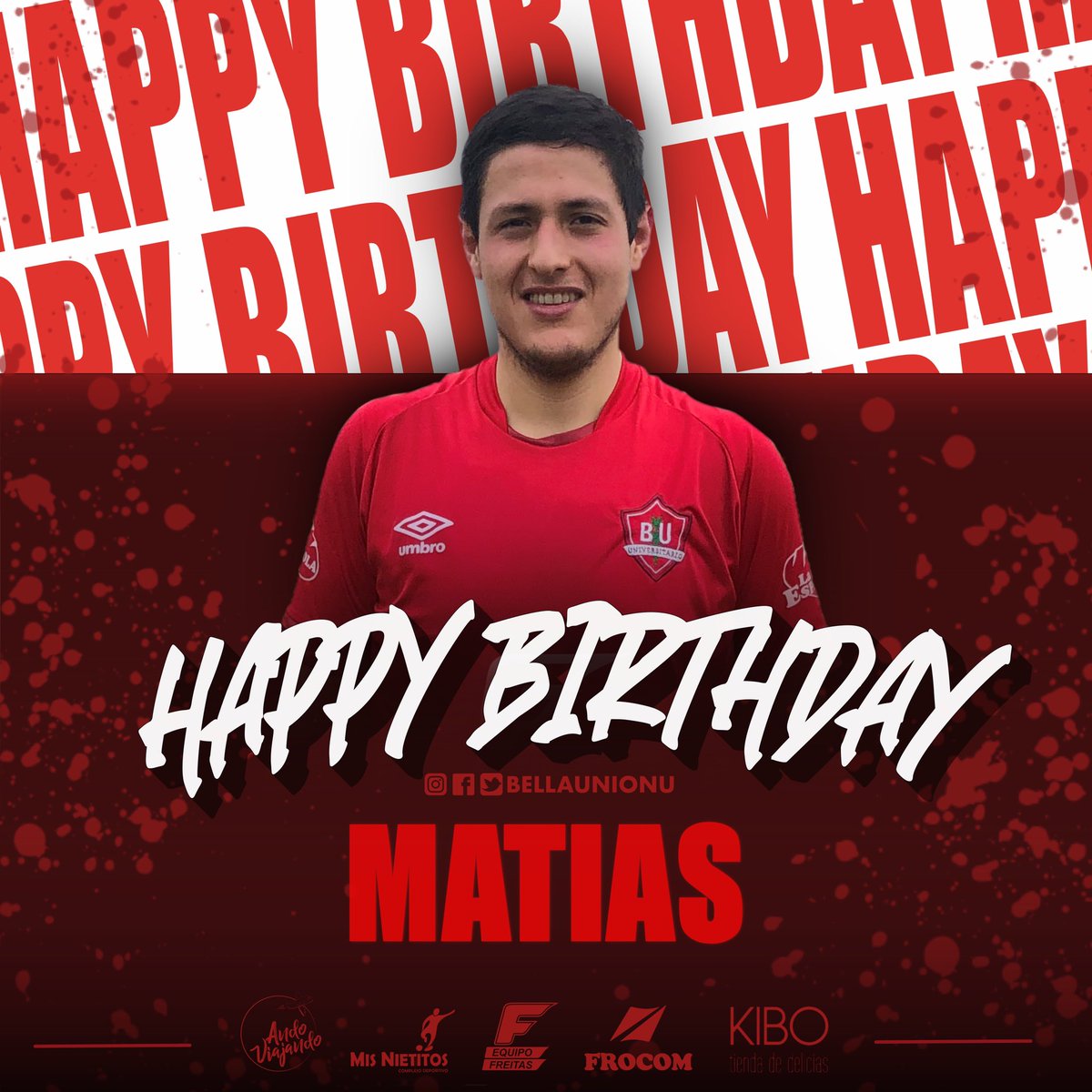 🎈¡Happy birthday Matias Robalez!
.
.
.
#aniversariorojo #todosjuntosBU