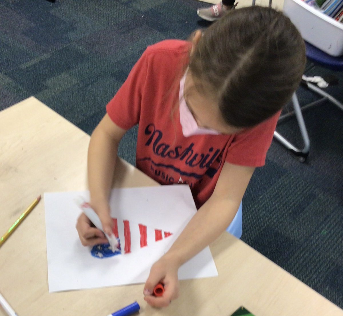 Wescott2W's tweet photo. Creating pictures to recognize Honor Flight Chicago's 100th flight! #d30learns #HFC100 https://t.co/URCg2ohTcJ