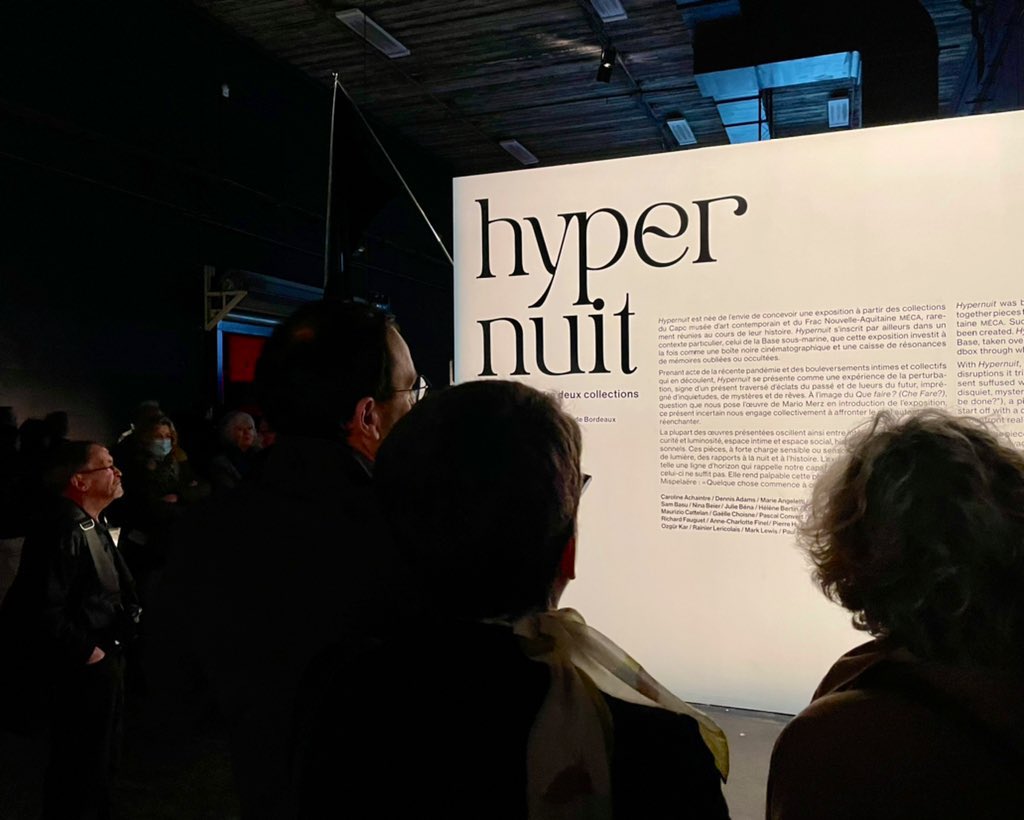 T_Cazenave's tweet photo. Une collaboration riche et inspirante entre le @fracmeca et le @CAPCmusee #HyperNuit #Bordeaux https://t.co/tBNB5jePrQ